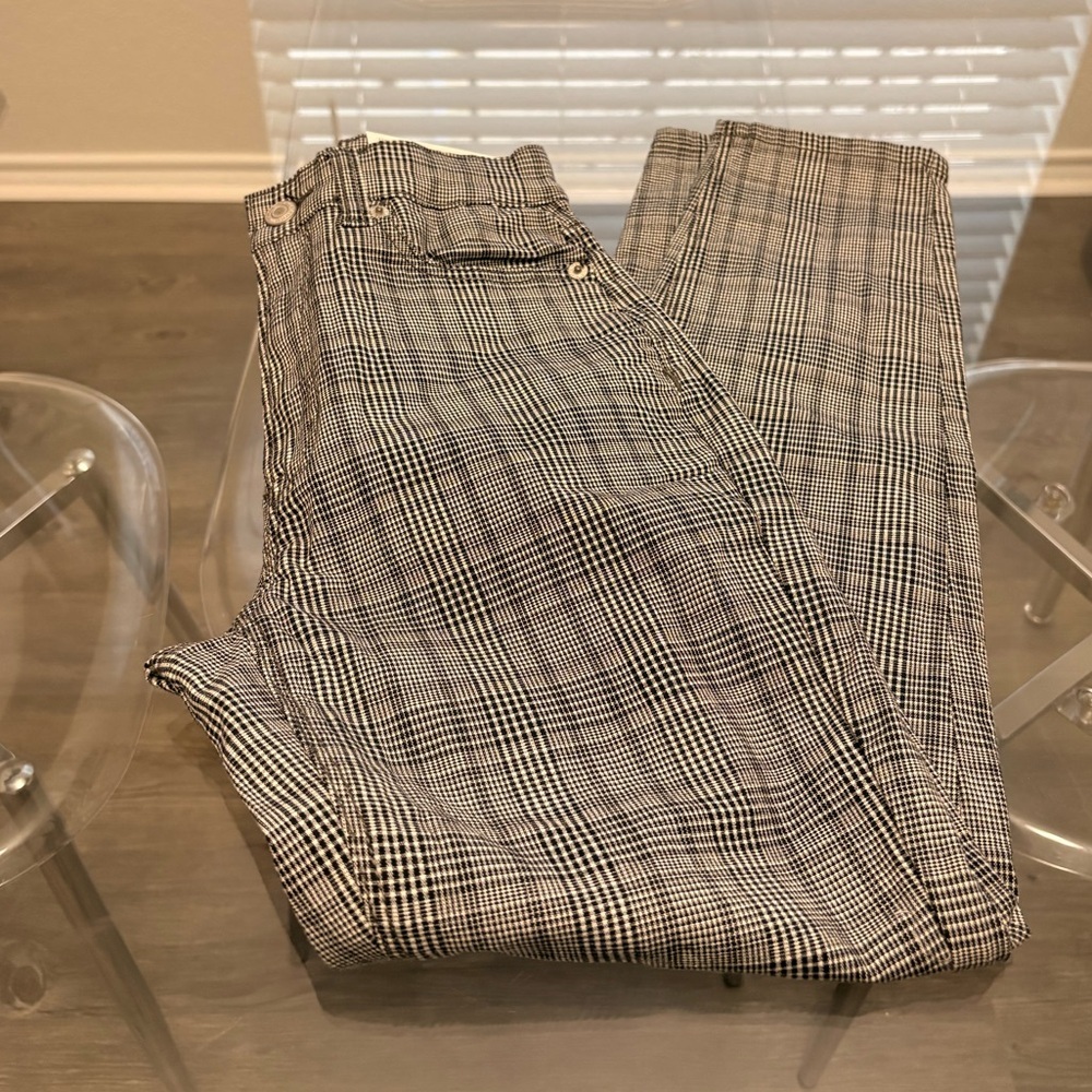 American Eagle Outfitters Plaid High Rise Women Jeans